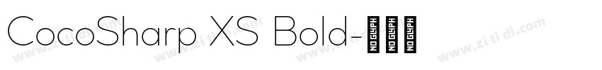CocoSharp XS Bold字体转换